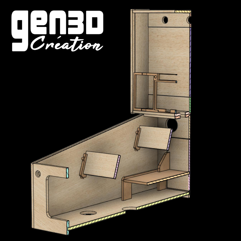 KIT PINCAB 2.0 full DMD 43 Play / 32 Back — Gen3D Création