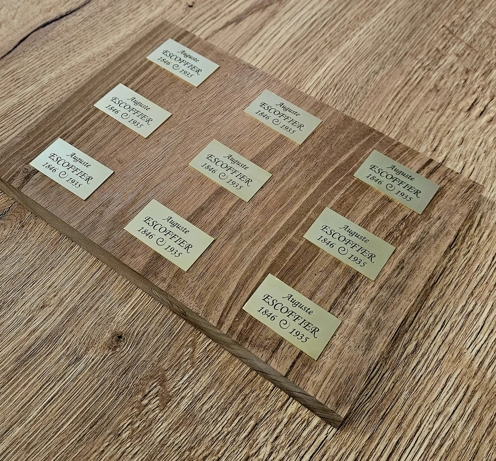 Trophée gravé sur mesure par Gen3D Création