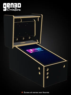 Kit Pincab Mini 24 Play / 19 Back mélaminé noir
